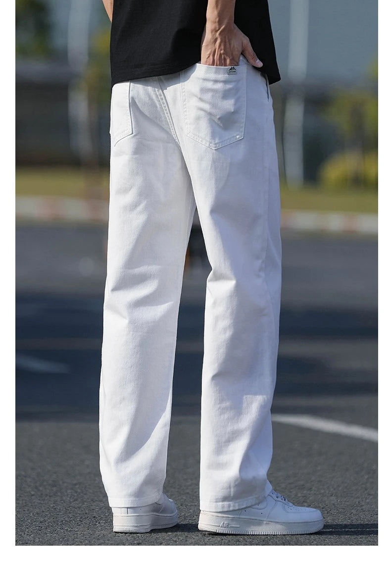 Men's Casual Loose Jeans | Lightweight Breathable Denim Pants