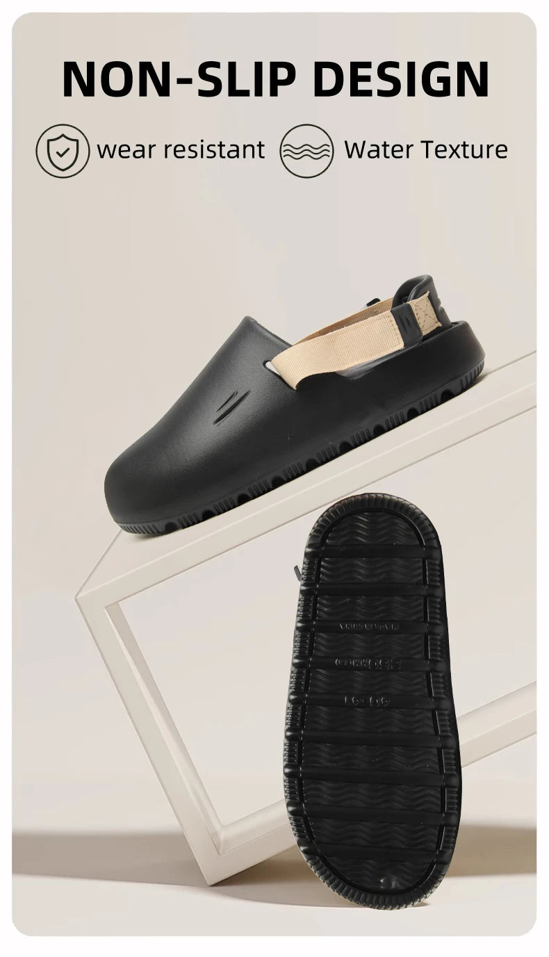 Men's Open-Toe EVA Slippers | Anti-Slip & Odor-Resistant Comfort