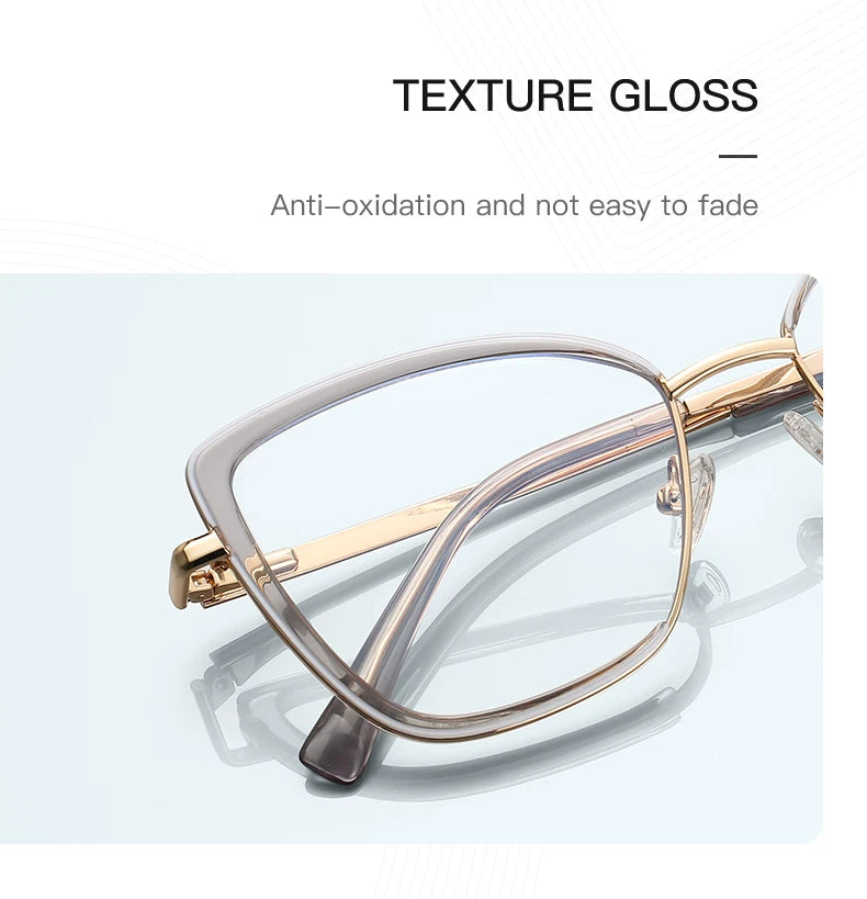 Customizable Anti Blue Light Myopia Glasses for Women | Stylish & Functional