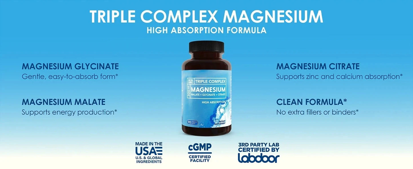 Triple Magnesium Complex | High Absorption Vegan Supplement