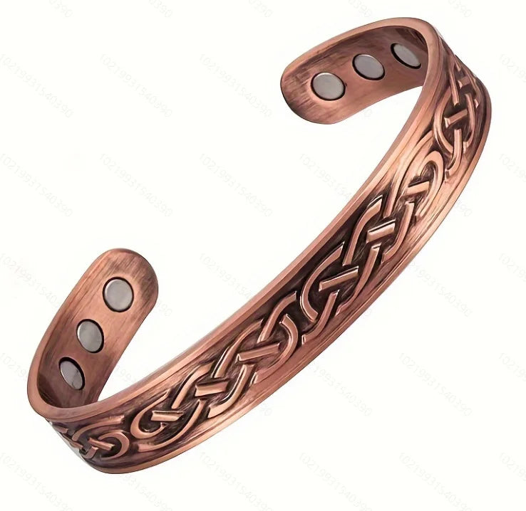 Unisex Vintage Healing Jewelry | Celtic Knot Magnetic Bracelet Set