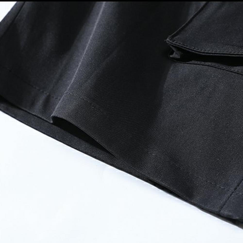 Men's Summer Cargo Shorts with Elastic Waist and Pockets