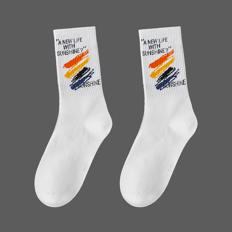 Trendy Unisex Cartoon Cotton Crew Socks | Comfort Meets Style