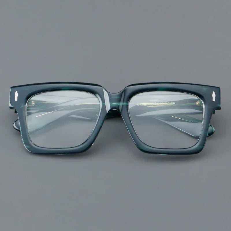 Customizable Retro Geometric Square Anti-Blue Light Eyewear