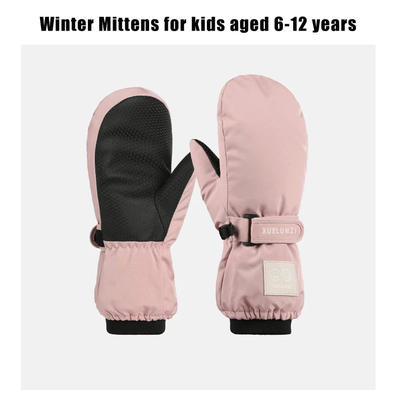 Waterproof Kids Ski Mittens | Warm Insulated Gloves for Winter Fun