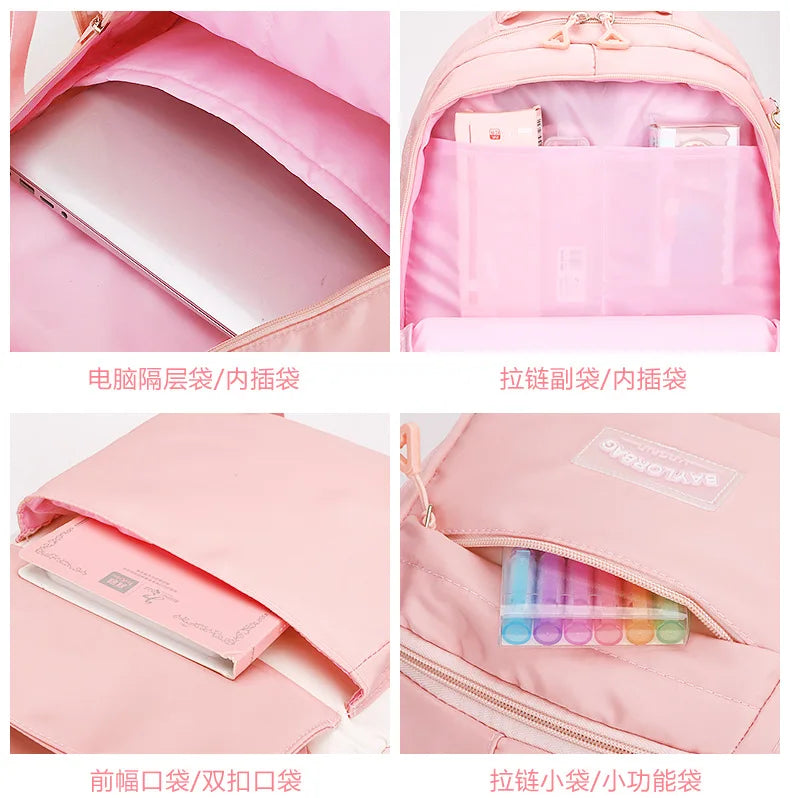 3-Piece Large-Capacity Children's Backpack for Middle School