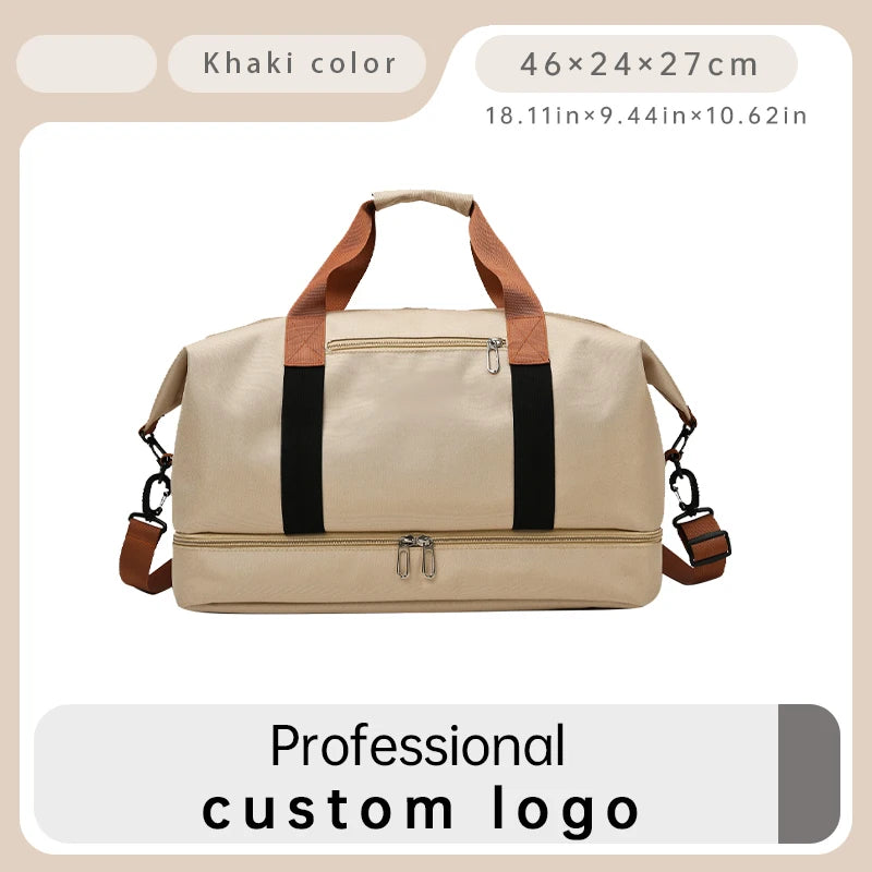 Custom Logo Unisex Gym Duffle Bags | Large Capacity Travel Tote