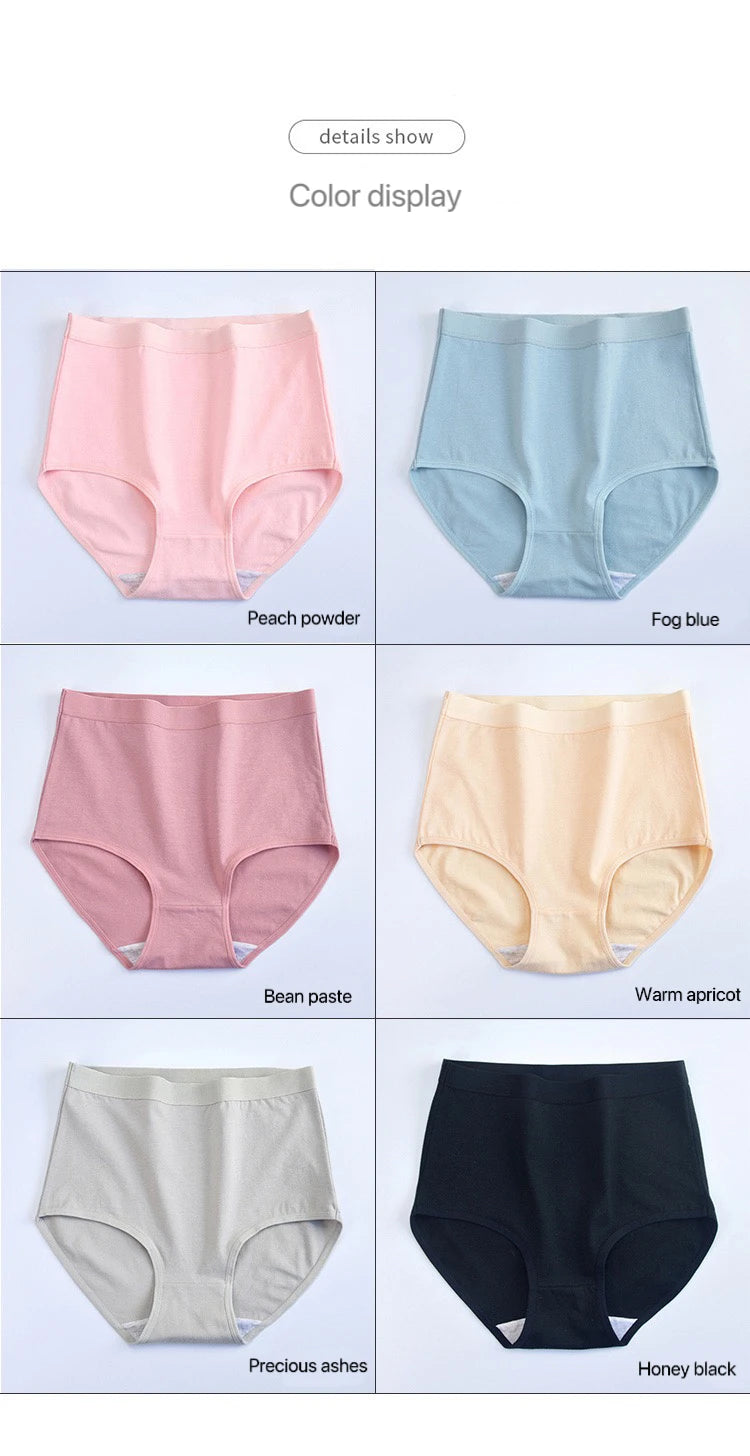 Plus Size High Waist Cotton Briefs for Women | Breathable Comfort