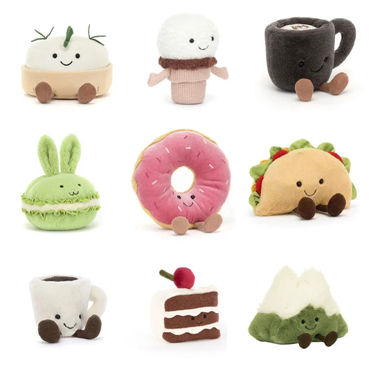Cute Strawberry Cake Milk Tea Plush Doll | Cuddly Home Decor