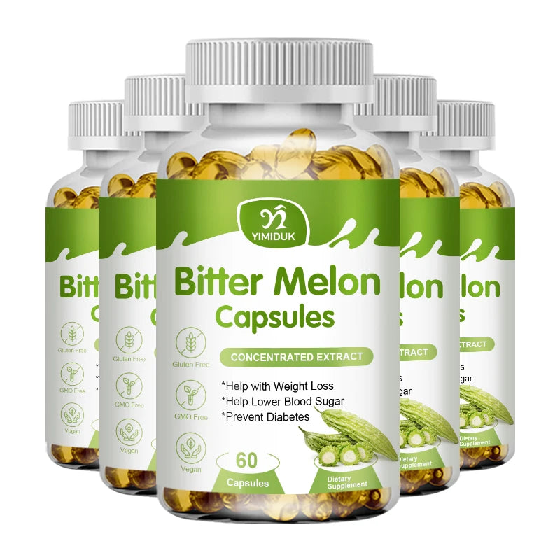 Natural Bitter Melon Extract Capsules - Support Blood Sugar & Weight Loss