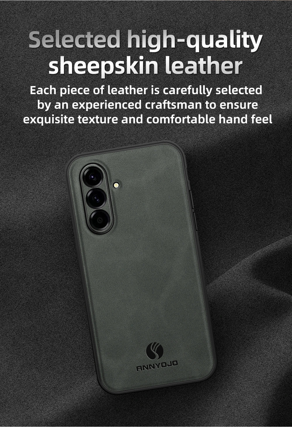 Scratch Resistant Leather Skin Case for Galaxy A17 & More