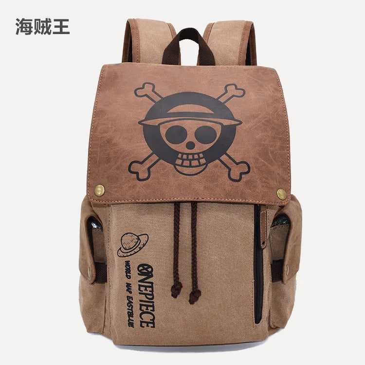 Large Capacity Cartoon Anime Canvas Backpack | Perfect for Fans