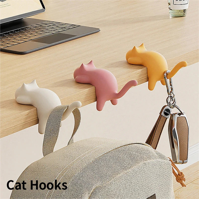 Multipurpose Office Hooks | Stylish Desk Organizer for Cables & Keys