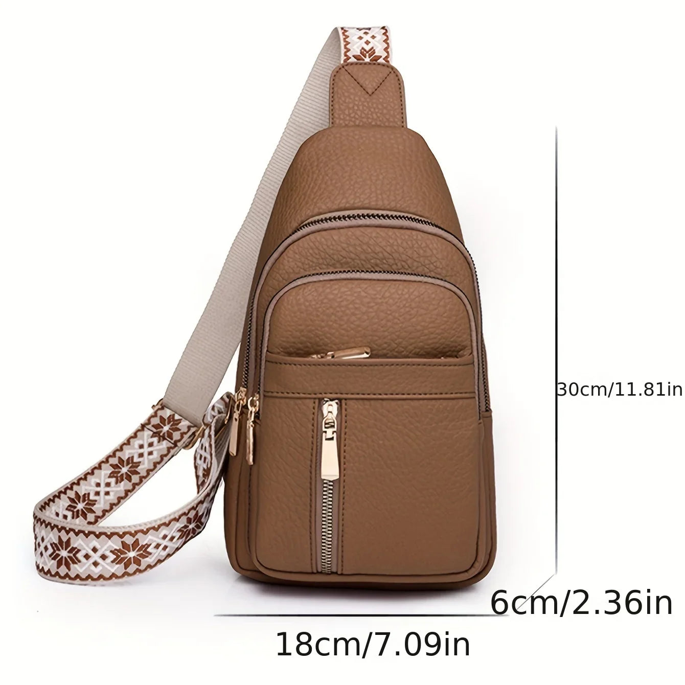 Multifunctional Retro Chic PU Leather Crossbody Bag | Versatile Design