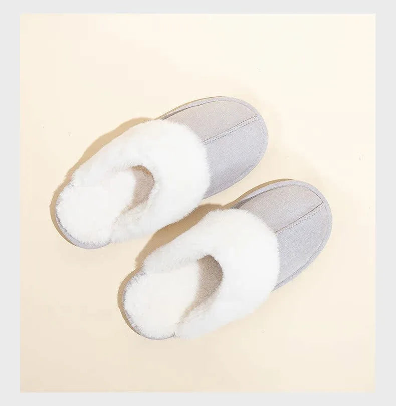 Cozy Women's Fuzzy Lined Indoor Slippers | Warm Anti-Slip Comfort