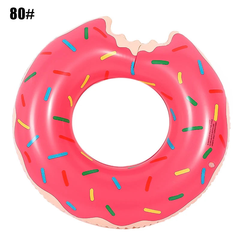 Inflatable Donut Swim Ring | Fun Pool Float for Kids & Adults