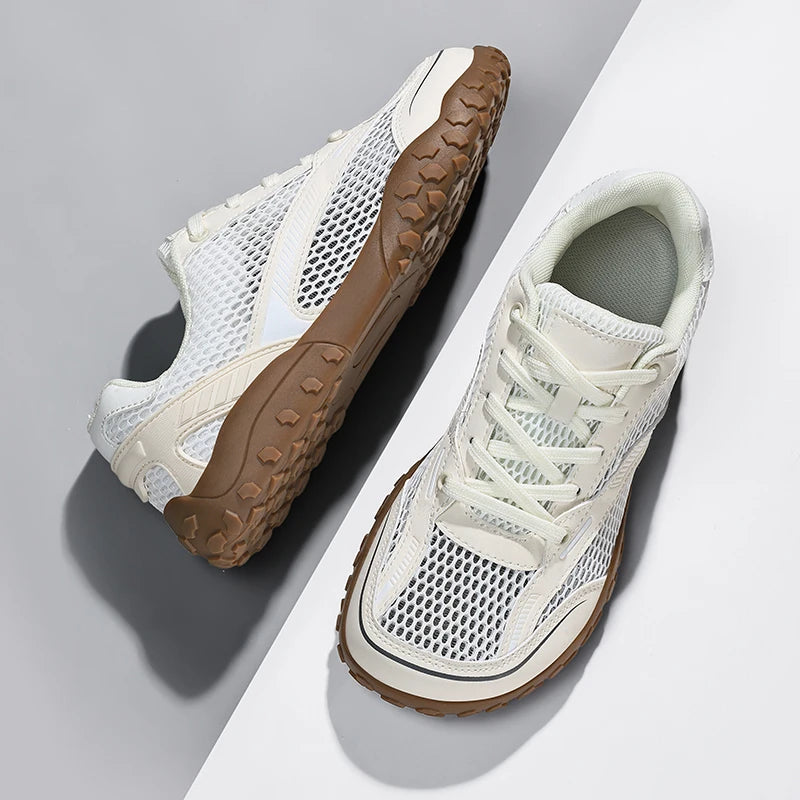 Casual Wide-Toe Men's Walking Sneakers | Breathable Comfort Shoes