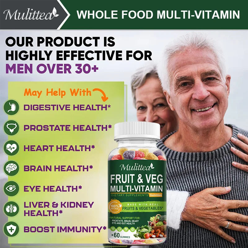 Natural Fruit & Vegetable Gummies for Digestive Health | Daily Detox