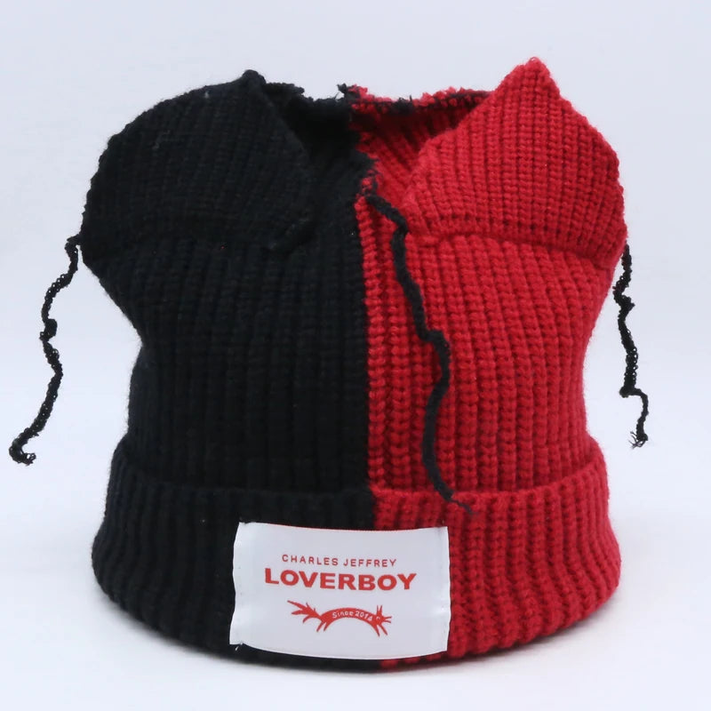 Unisex Long Fox Ears Knitted Beanie | Y2K Bunny Rabbit Hat