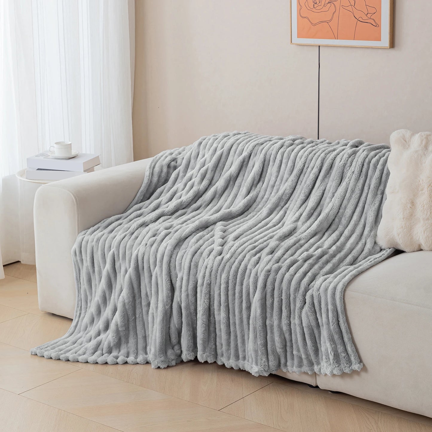 Thick Warm Flannel Blanket | Cozy Fleece Throw for All Seasons