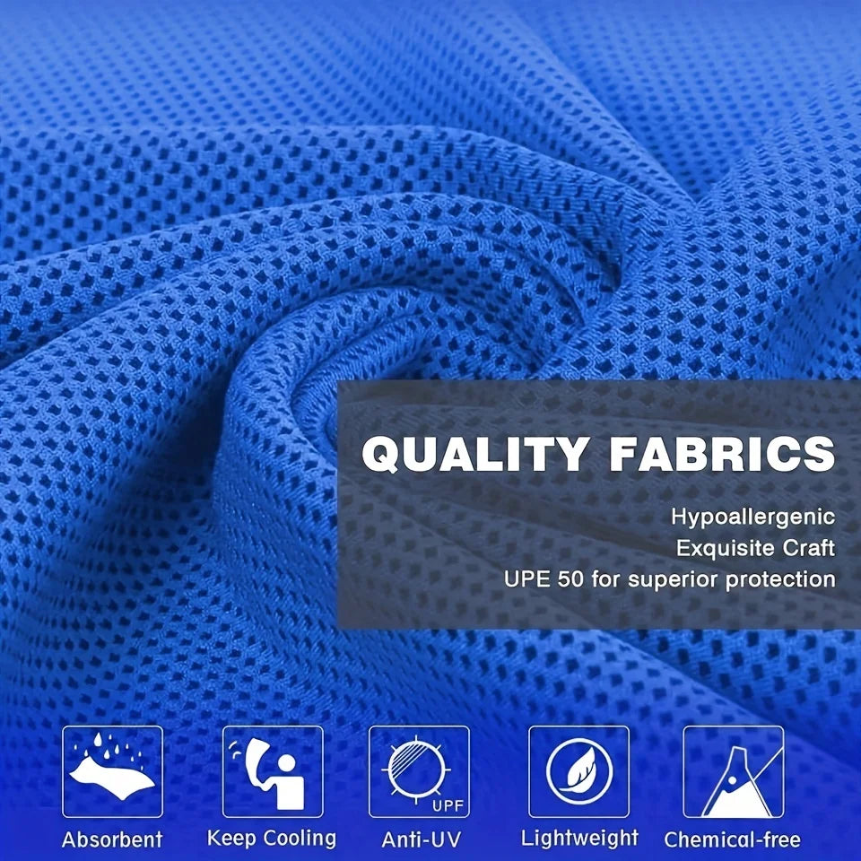Cooling Hoodie Towel for Beach, Gym, and Sun Protection