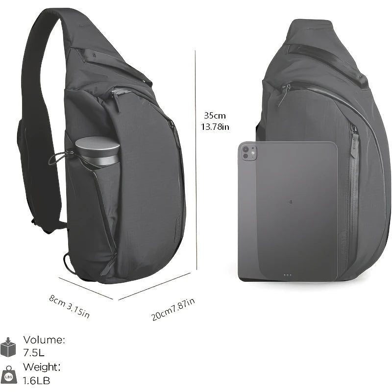 Right Shoulder Chest Bag 7.5L | Versatile Sling Backpack