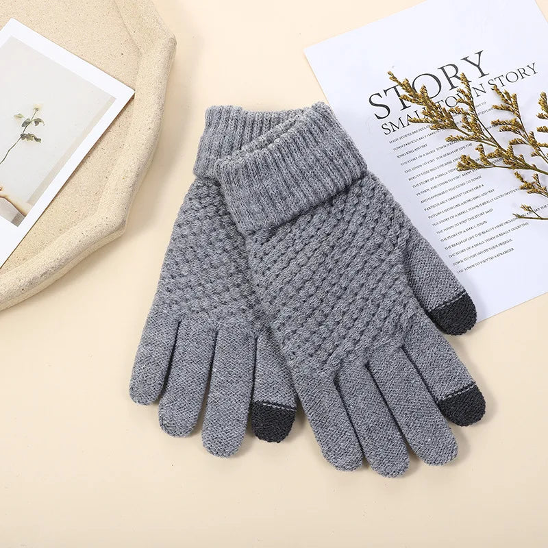 Warm Winter Touch Screen Gloves | Cozy Full Finger Mittens