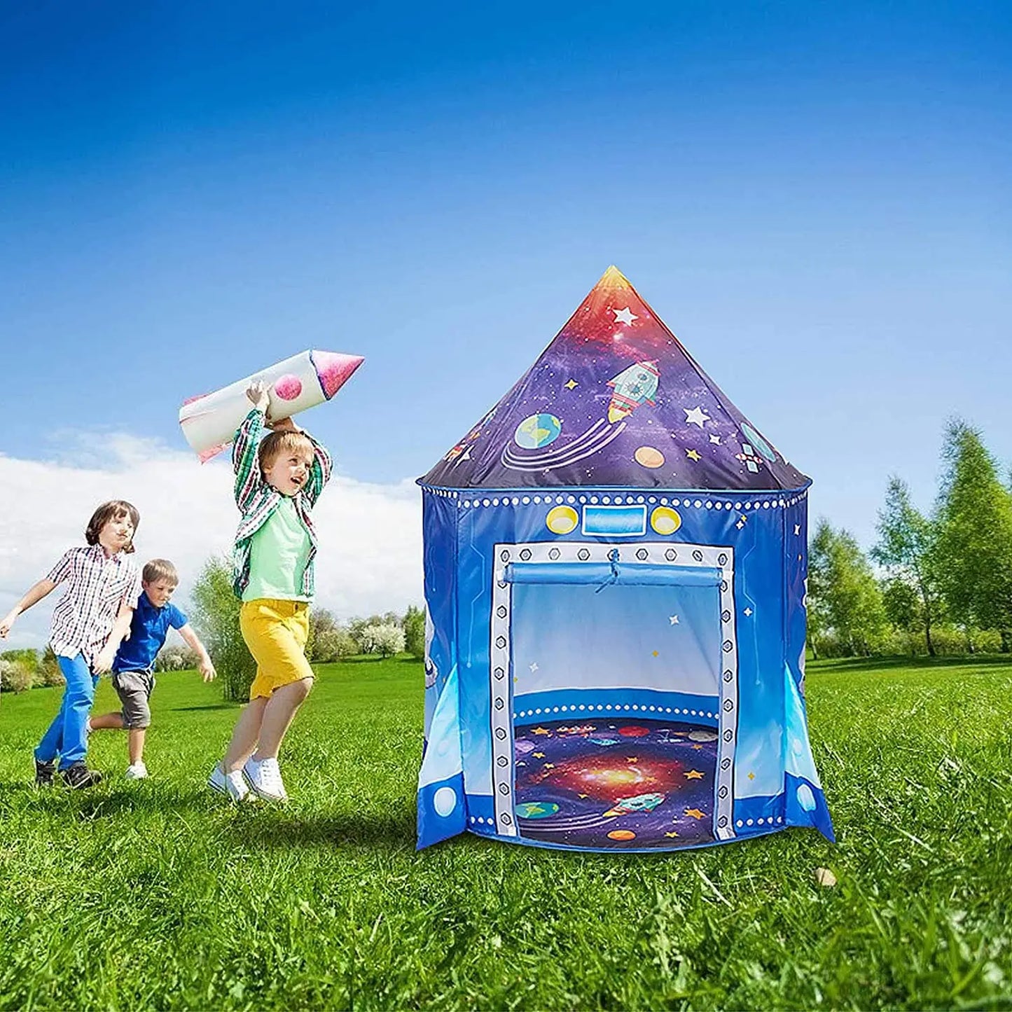 Rocket Ship Kids Tent | Fun Indoor & Outdoor Playhouse