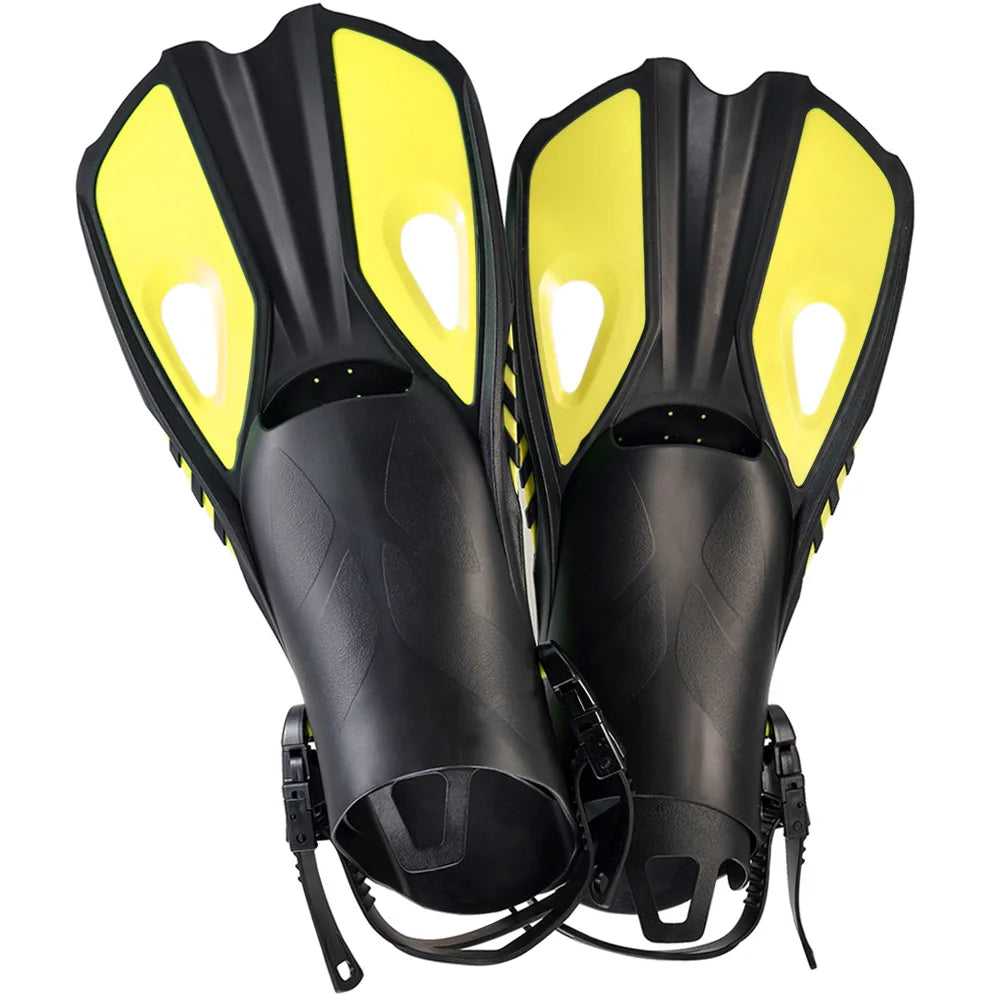 Adjustable Silicone Snorkel Fins for Adults and Kids | Travel Ready