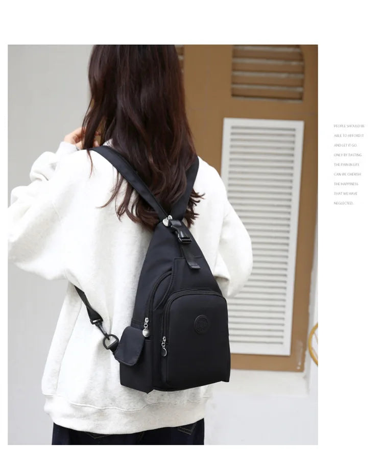 Casual Multi-Functional Nylon Chest Bag | Stylish and Practical