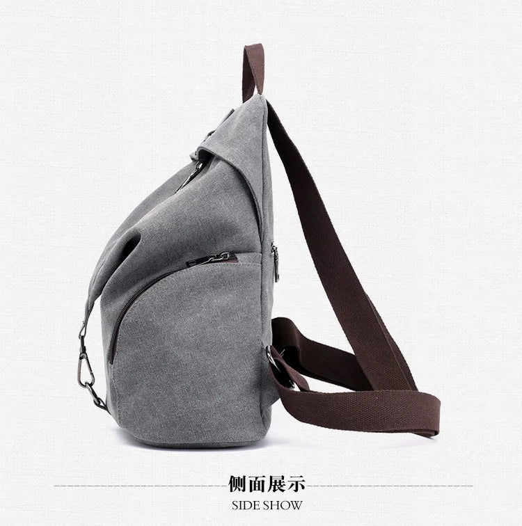 Stylish Vintage Canvas Women Backpack | Fashionable Casual Bag
