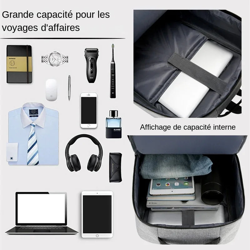 Waterproof Business Laptop Backpack | USB Charging & High Capacity