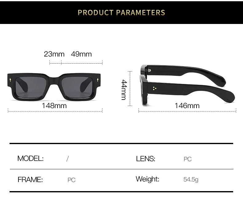 Stylish Small Square Sunglasses for Men & Women | UV400 Protection