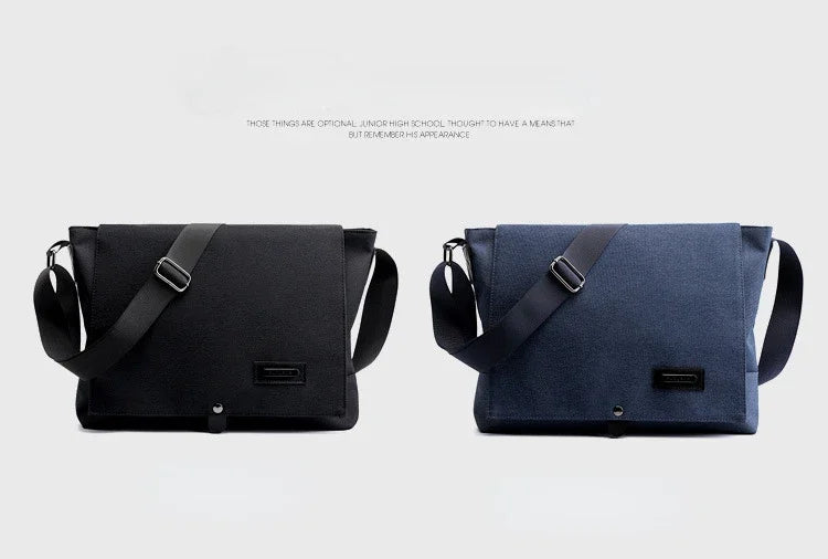 Bolso Bandolera de Lona para Hombre | Elegante Bolso de Mano para Negocios y Ocio