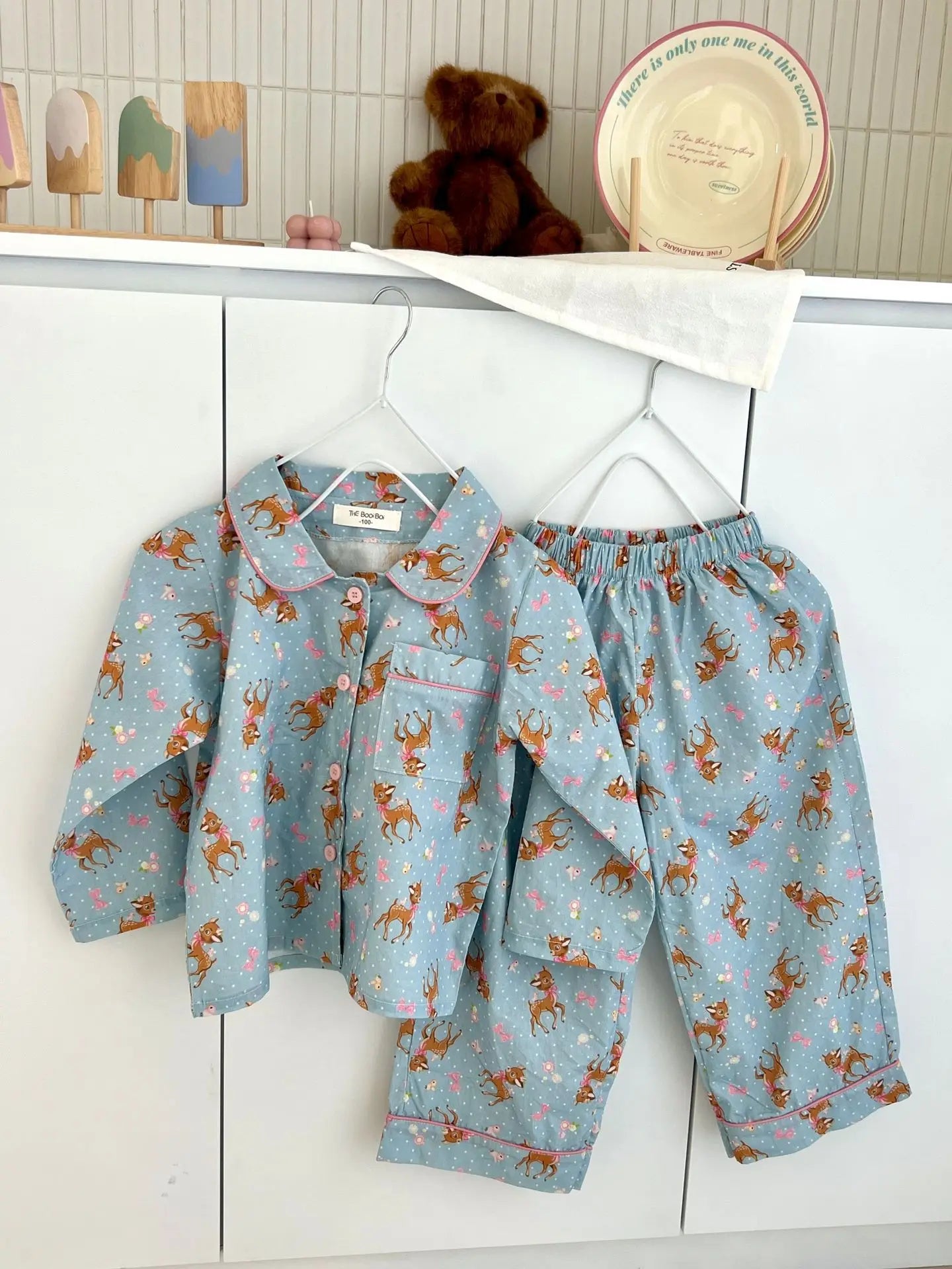 Spring Children's Cartoon Homewear Outfits | Cute Pajamas Set