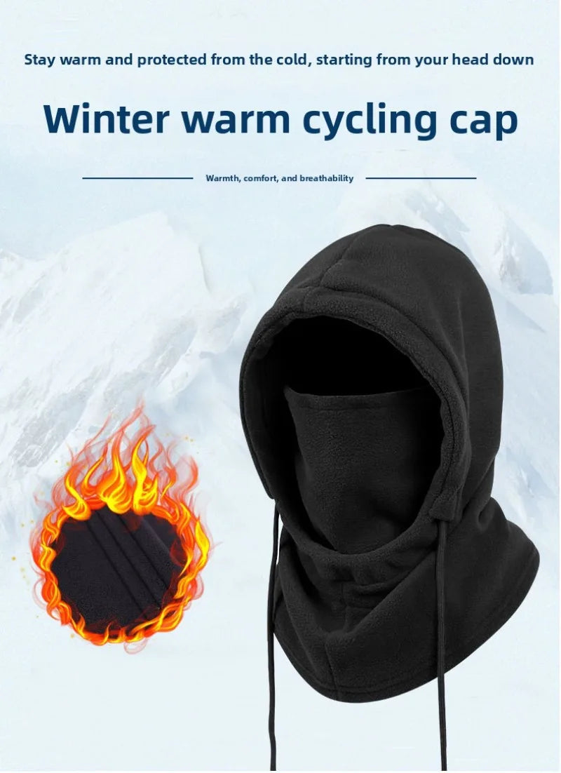 Unisex Winter Fleece Balaclava | Thick Warm Face Mask Neck Warmer