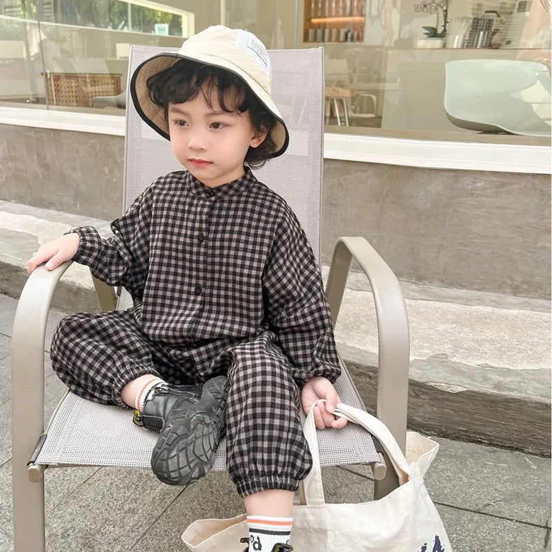 Stylish Casual Two-Piece Set for Kids | Long Sleeved Coat & Pants