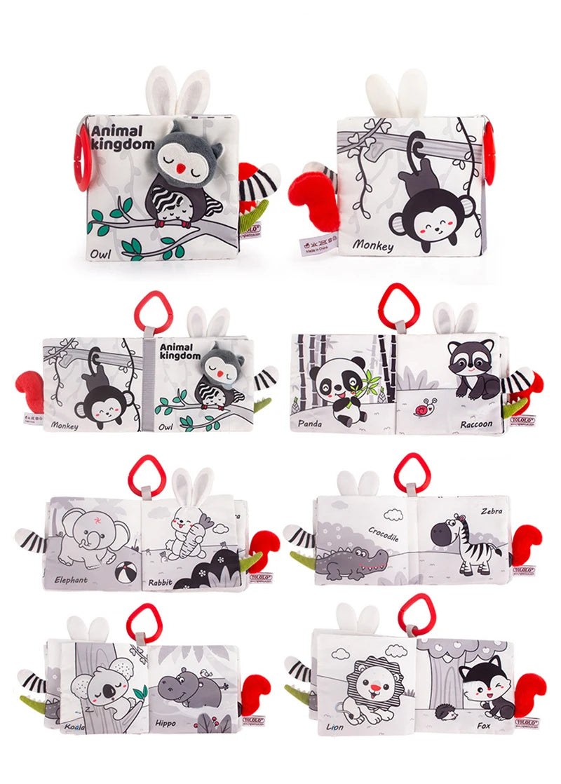 Soft Baby Cloth Animal Book | Engaging Sensory Learning Toy