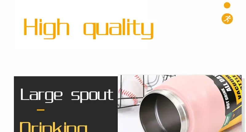 Large Capacity Insulated Stainless Steel Thermo Bottle | Portable Mug