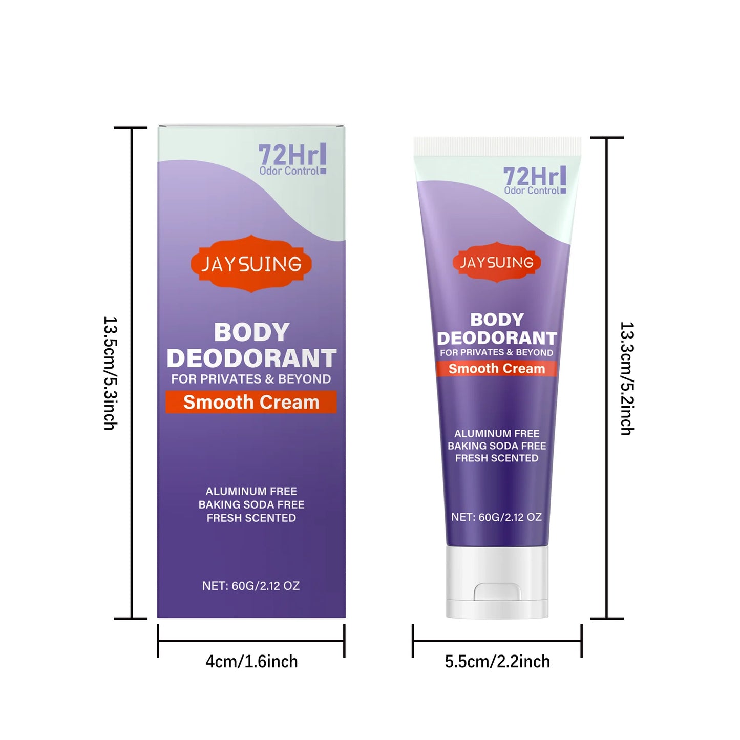 Whole Body Deodorant Cream | Lasting Odor Protection & Refreshing Aroma