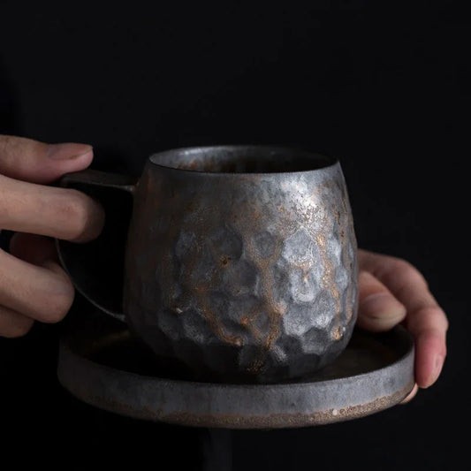 Tazas de té de cerámica vintage | Vajilla elegante para té y café
