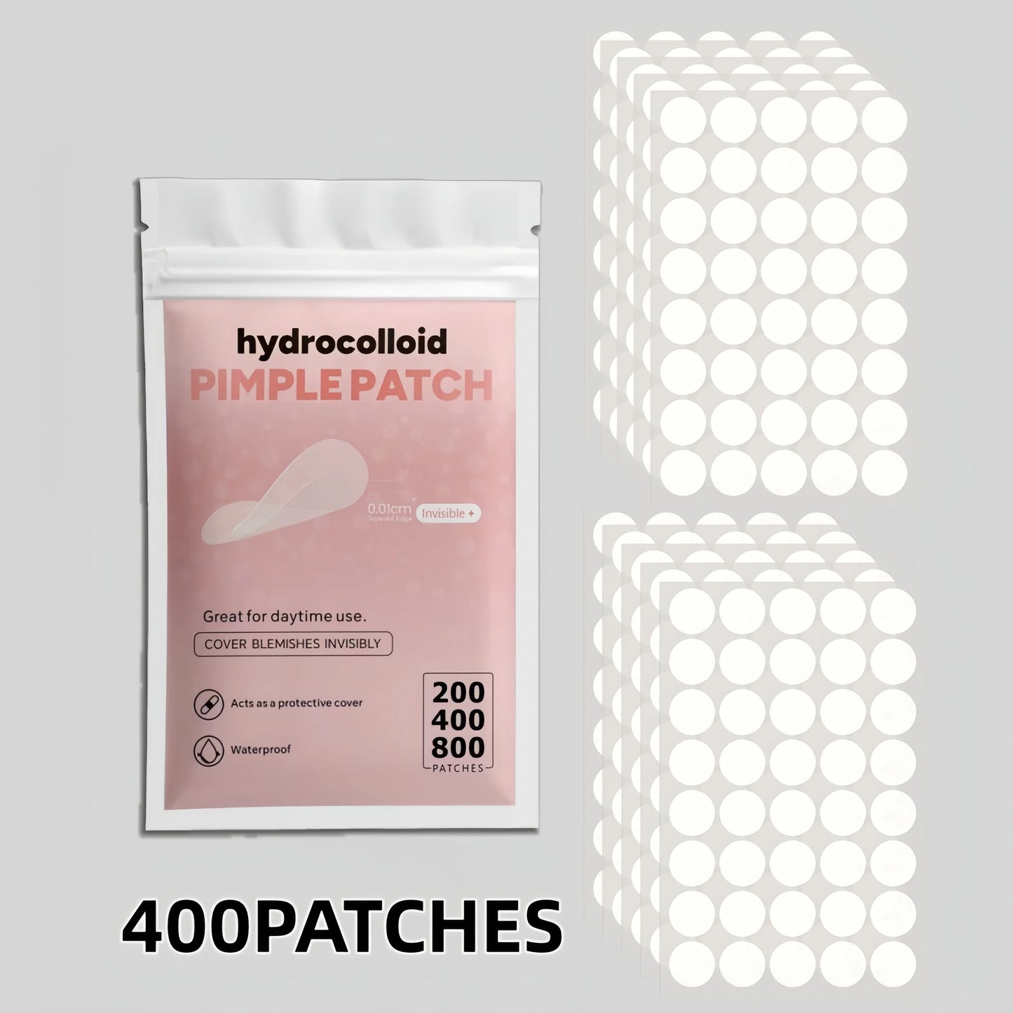 Invisible Clear Pimple Patch Set – Hydrocolloid Acne Stickers