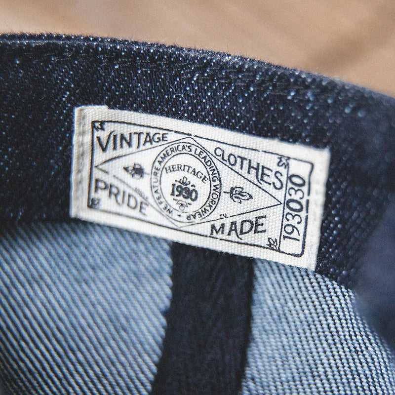 Oversized Men's Denim Newsboy Cap | Vintage Flat Cap for All Seasons