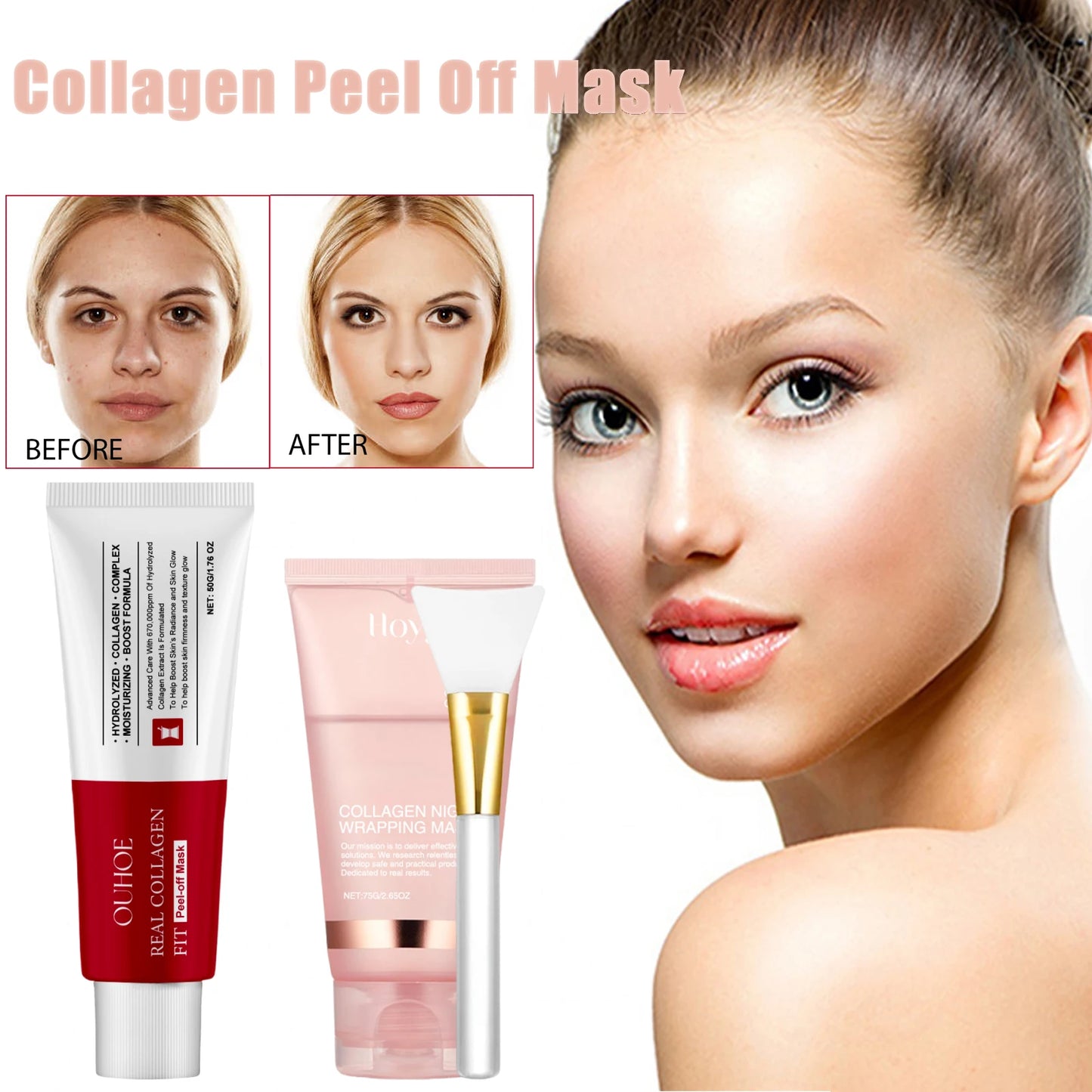 Collagen Peel Off Mask | Hydrating Anti-Aging Skincare Treatment