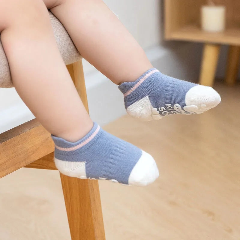 5 Pairs Kids Casual Cute Non-slip Socks | Breathable Comfort