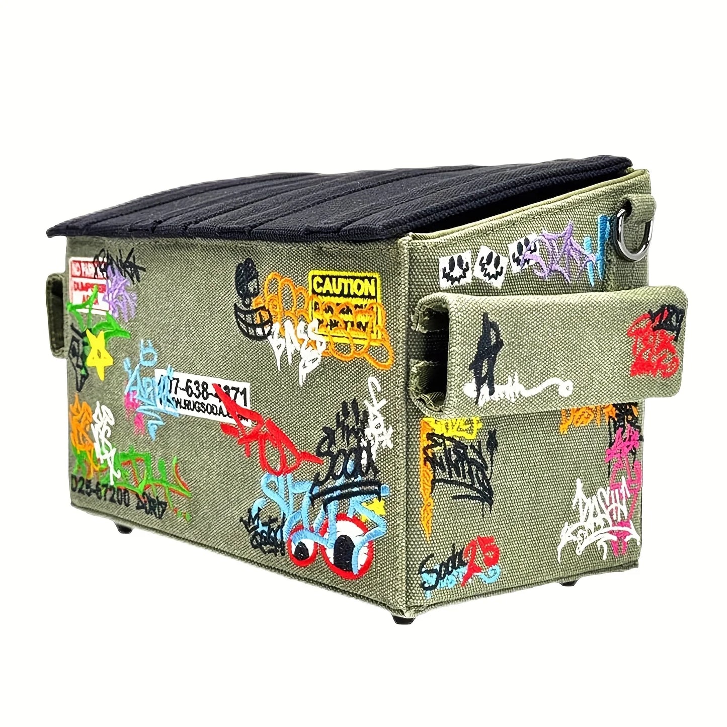 Anime-Themed Crossbody Bag | Large Capacity Graffiti Style