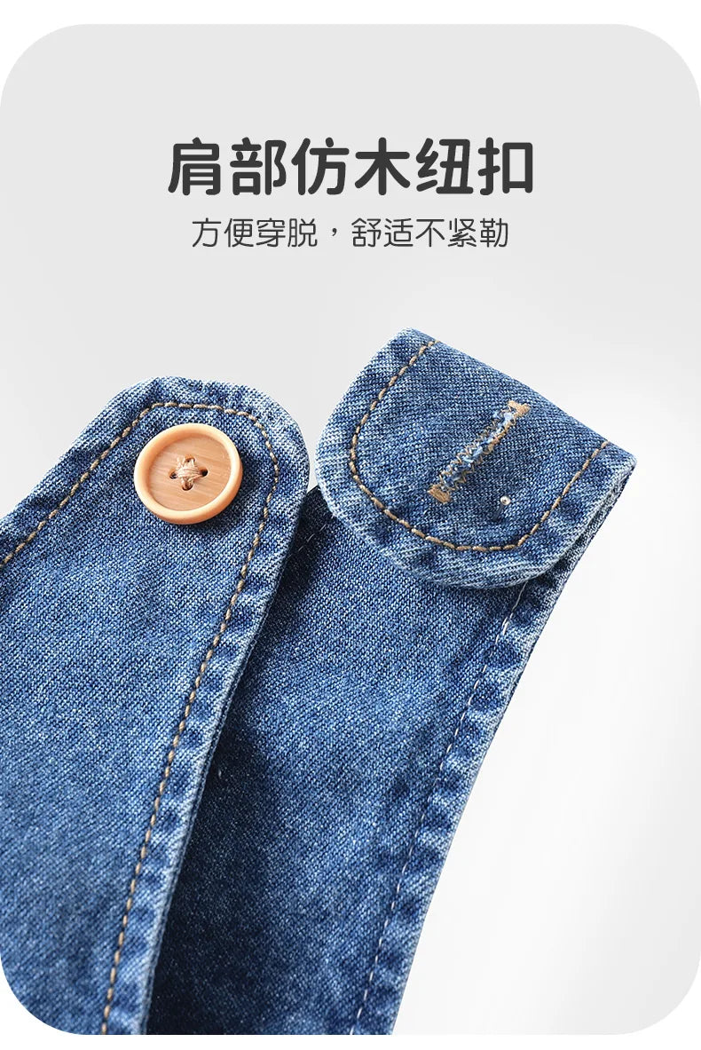 Baby Girl Denim Overalls | Stylish Spring & Autumn Jumpsuit