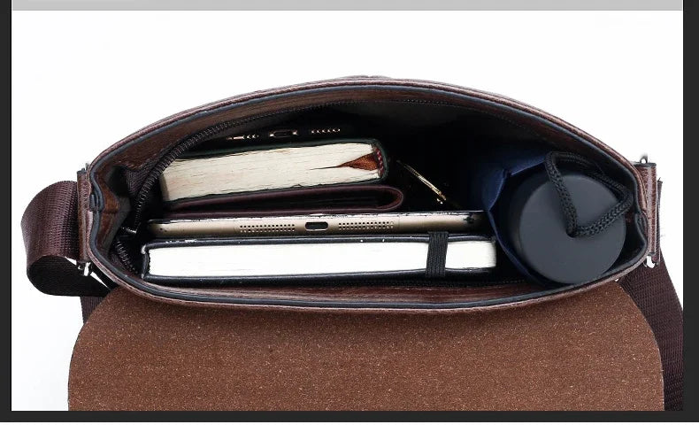 Luxury Vintage Leather Messenger Bags for Men | Stylish Shoulder Bag