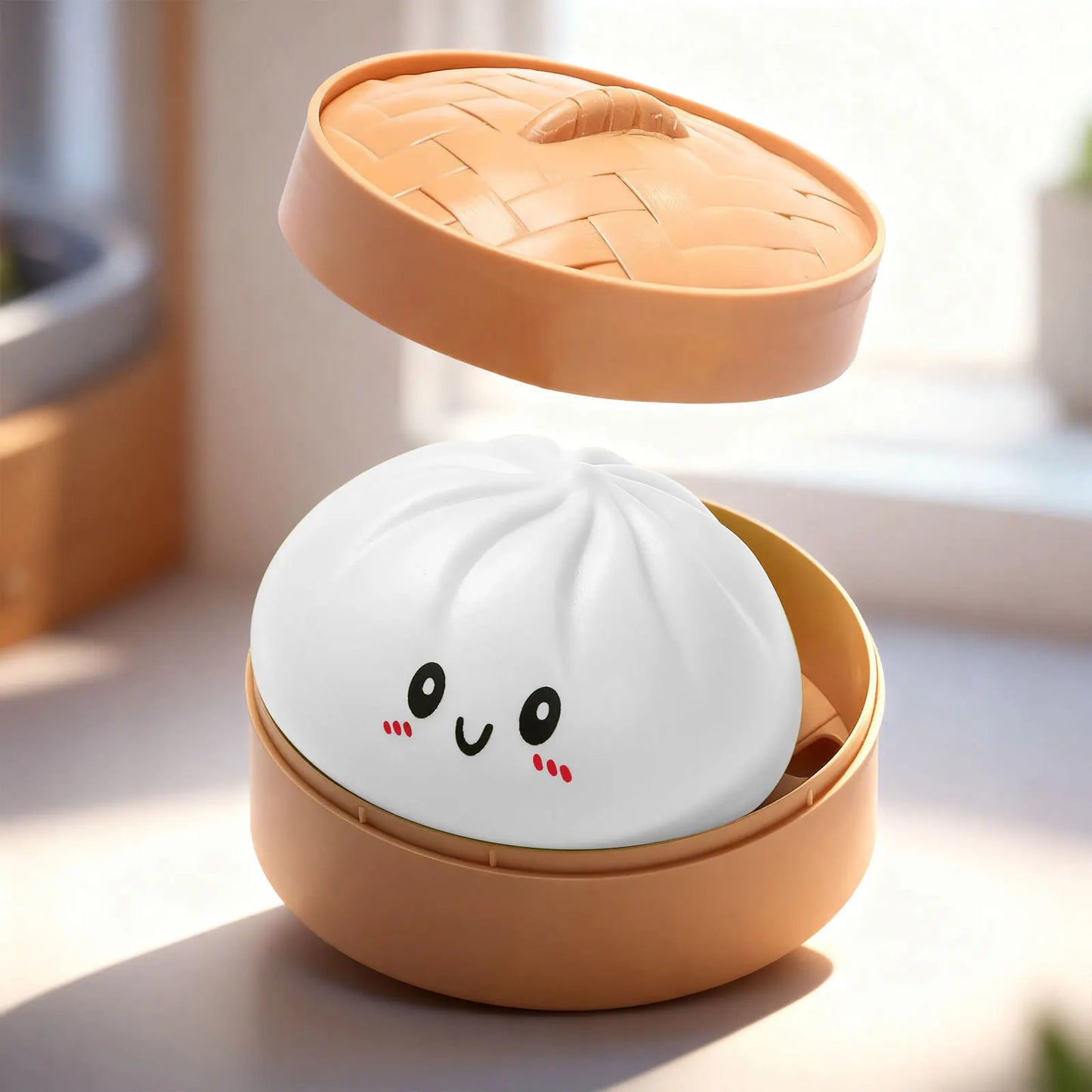 Colorful Simulated Dumpling Squishy Relaxing Relieve Anxiety Antistress Enhance Happiness Reusable Rebound Squeeze Reliever Toy
