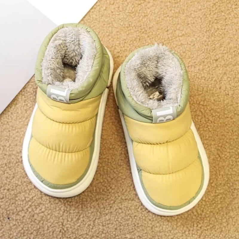 Men's Warm Plush Snow Boots | Cozy Mid-Calf Winter Footwear